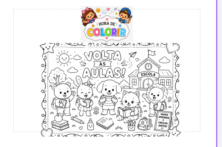 🎒✨ VOLTA ÀS AULAS – HORA DE COLORIR! ✨🎨